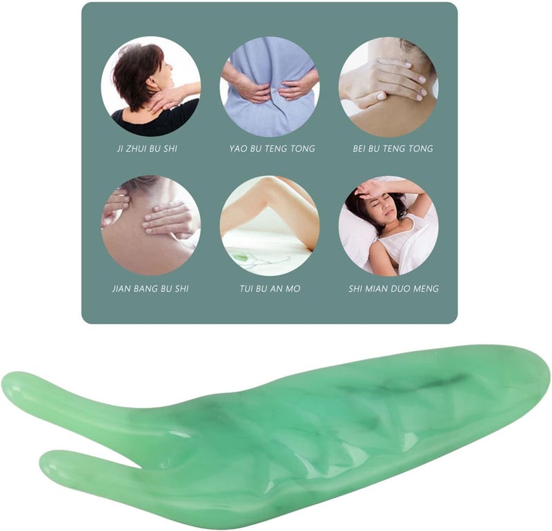 woobles Gua Sha Nose Tool, Reduce Puffiness Elegant Nose Bridge Reduces Pain for Facial Massage (Green) - Image 3